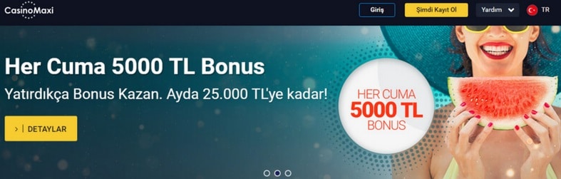 casinomaxi bonus ve kampanyalar